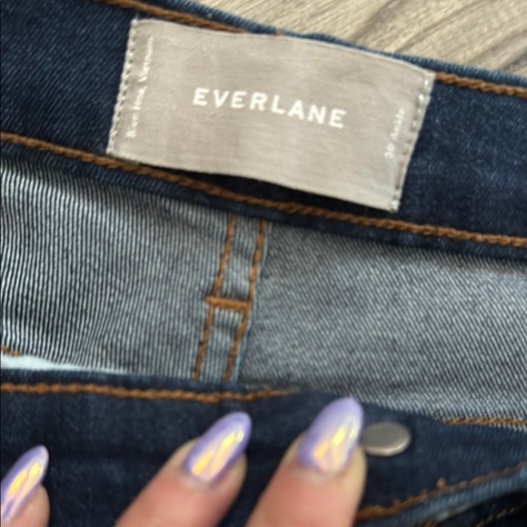 Everlane Blue High Waisted Ankle Jeans Modern Fit Size 30 - Picture 3 of 8